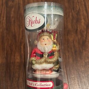 Krebs Santa Claus GlassOrnament
